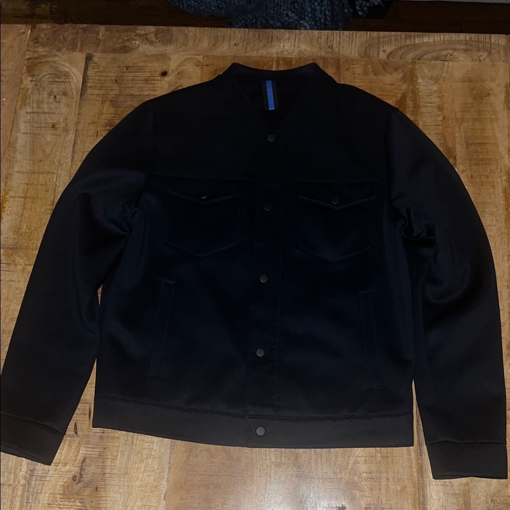Zara Men's Black Bomber Jacket